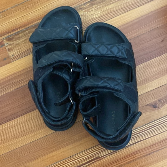 Alohas Loop Black Sandals - size 40 - Picture 2 of 2